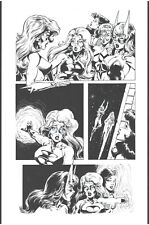 FemForce #170 Synn warps the team to where the action is original inks picture
