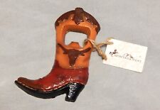 Montana West Painted Cast Metal Cowboy Boot Bottle Opener picture