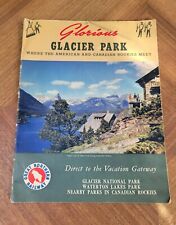Great Northern Railroad Glorious Glacier Park booklet FOLDOUT Map 1940s picture