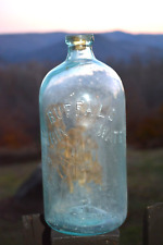 Buffalo Lithia Mineral Water Bottle Embossed Woman w/ Partial Label, 1/2 Gallon picture