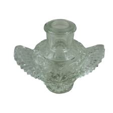Antique Pressed Glass Empty Perfumed Bottle Scottish Thistle Stopper picture