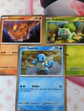 Bulbasaur 046 Charmander 047 Squirtle 048 SVP - Pokemon 151 Promo Holo Card Set  picture
