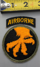 WWII/2 US Army 17th Airborne Division patch with un-attached tab. picture
