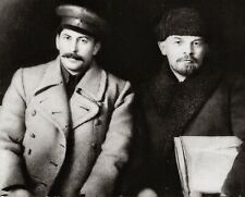 Soviet Russian Leaders JOSEPH STALIN &  VLADIMIR LENIN Photo  (194-n) picture