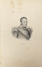 Napoleon’s General Etienne Maurice Gerard 19th Century Lithograph picture