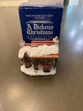 VTG 1988 A Dickens Christmas Hand Painted Cold Cast Cottage Butcher Shoppe picture