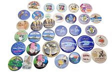 Lot of 34 Walt Disneyland Disney Button Pin Vintage~Modern~Anniversary~Movies picture