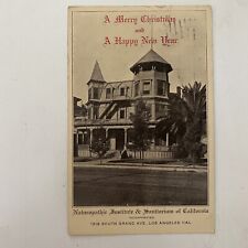 Naturopathic Institute & Sanitorium of California Holiday Wishes Vtg Postcard picture
