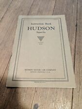 INSTRUCTION BOOK HUDSON SUPER-SIX AUGUST 1926 MOTOR CAR VTG RARE picture