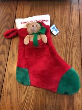 Baby By Gund “ Merry Christmas ” With Cute Brown Bear Ships N 24h picture