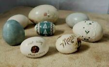 Ceramic Older Easter Eggs. Lot of 8 eggs. Random Easter Eggs for Crafts  picture