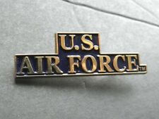 AIR FORCE USAF SCRIPT USA LAPEL PIN BADGE 1.9 INCHES picture