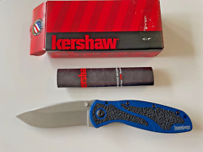 Kershaw 1670NBSW Blur Folding Knife Sandvik 14C28 Navy Stonewash USA picture