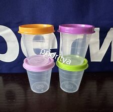 Tupperware Tupper Mini Midgets Container 2oz Set of 4 Assorted Color Seal New picture