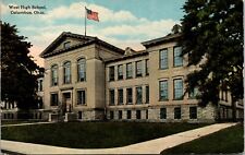 Vintage West High School Columbus Ohio OH Franklin County Antique Postcard picture