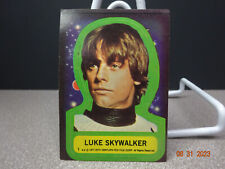 Vintage 1977 Star Wars #1 LUKE SKYWALKER Topps Sticker Trading Card, Clean Card picture