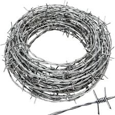 Real Barbed Wire 50ft 18 Gauge - Great for Crafts Fences and Critter Deterr picture