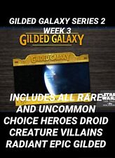 topps star wars card Trader GILDED GALAXY WEEK 3 All UC RARE And EPIC GILDED picture