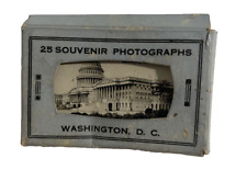 Vintage 1930s/40s Miniature Photos Washington DC - 25 Souvenir Views in Folder picture