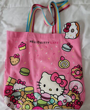 New Hello Kitty Cafe Truck 2023 Large Pink Canvas Tote Bag Limited Edition picture