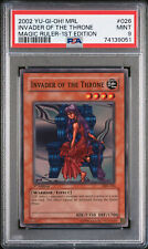2002 Yu-Gi-Oh MRL Magic Ruler 1st Edition #026 Invader Of The Throne PSA 9 picture