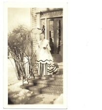 c1935 IDENTIFIED Woman Elegant Dress Umbrella Stunning Beautiful Snapshot Photo picture