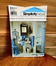 Simplicity Vintage Home Sewing Crafts Kit #8973 1989 Bathroom picture
