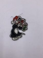 Vintage 1995 Warner Bros Acrylic Sylvester Christmas Ornament picture