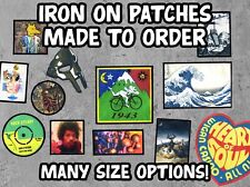 Iron/Sew On Patches Made To Order Your Image Personalised Custom Patch QUALITY picture