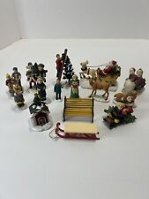 lot of lemax and christmas village accessories 16 Pieces  picture