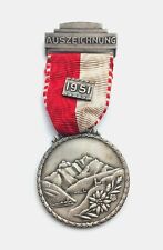 AUSZEICHNUNG 1951 swiss shotting ribon medal badge maker marked bimetal picture