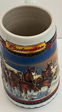 Budweiser Holiday Beer Stein Mug 2002 The Way Home CS529 Clydesdales Lighthouse picture
