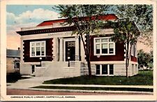 Postcard Carnegie Public Library in Coffeyville, Kansas picture