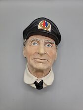 Bossons Chalkware Head Congleton England Sea Captain Retired By Normal Rockwell picture