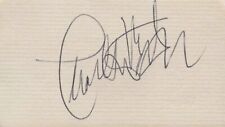 Charlton Heston Signed Autographed 2x3.5 Business Card picture