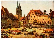 VTG Alt Nuernberg Market  Vintage postcard Germany, YA301 picture