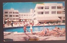 Vintage postcard Used 1954 Shore Club Hotel Private Beach Girls Miami Florida-75 picture