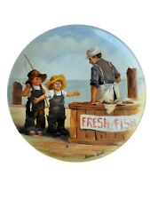 Collector Plate 1983 Edwin M Knowles Fresh Fish Story 9th Edition picture