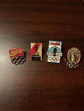 Lot Of 4 Vintage Coca-Cola Coke 1996 Atlanta Olympics Lapel Pins picture
