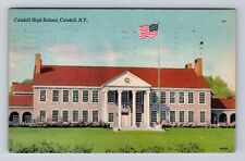 Catskill NY- New York, Catskill High School, Antique, Vintage c1954 Postcard picture