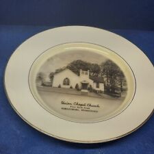 Vintage Collector's Plate Union Chapel Church Markleysburg, PA picture