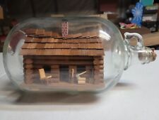 Vintage Cabin In A One Gallon Glass Jug picture