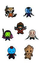 7 Piece Marvel Comics GUARDIANS OF THE GALAXY Anime Water Resistant Sticker Set picture