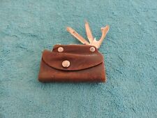 Vintage Bassett Leather Key Holder and Multi Tool - USA picture