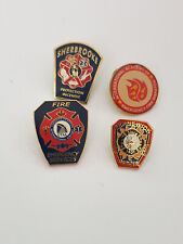 4 fire department pin badges picture