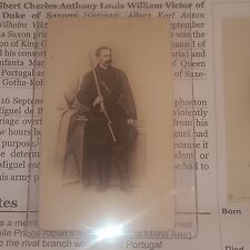 Prince Albert Of Saxony Antique Cabinet Card 1865-1900 King Georg I Son  picture
