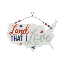 Ashland Brand USA Land that I Love 4th of July Patriotic Wall Sign  picture