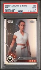 2023 TOPPS CHROME STAR WARS 69 REY REFRACTOR PSA 9 picture