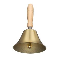 Hand Bell - Hand Call Bell with Brass Solid Wood HandleVery Loud Handbell，3.1... picture