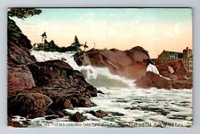 Lewiston ME-Maine, The Two Profiles Of Falls, Antique, Vintage c1910 Postcard picture